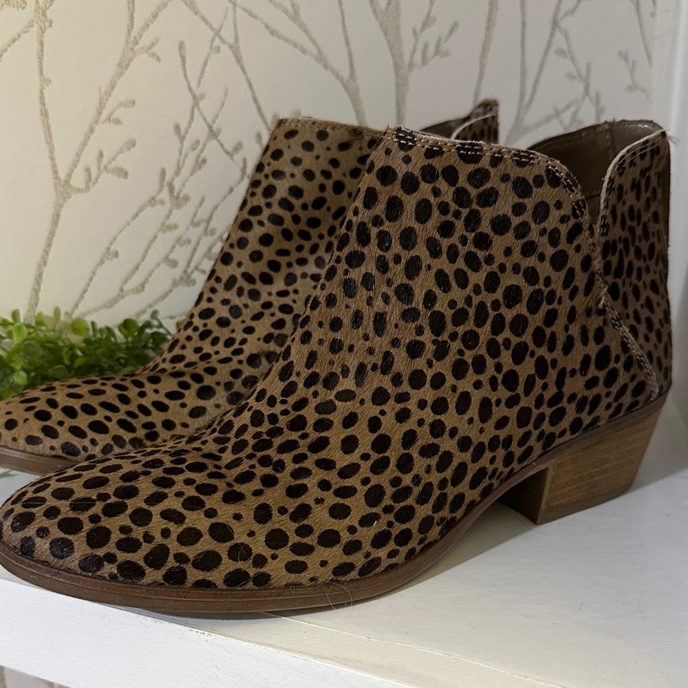 Michael Shannon Brown and Tan Ankle Booties